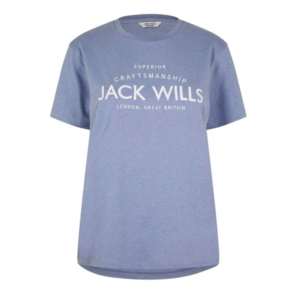 Jack Wills Womens/Ladies Forstal Boyfriend T-Shirt / Periwinkle